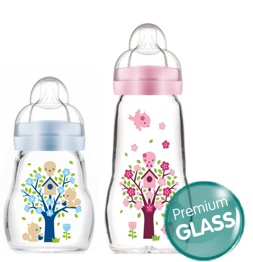 MAM Feel Good Glass Baby Bottle 260ml